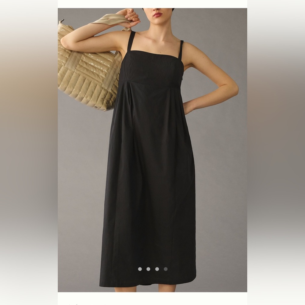NWOT Anthropologie square-neck babydoll midi dress
